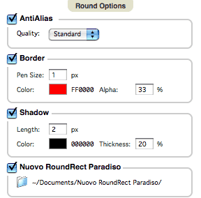 Round Options Screenshot